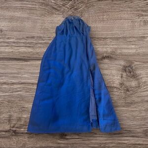 Lulu’s Navy Blue Halter MIDI Maxi Dress Size Small
